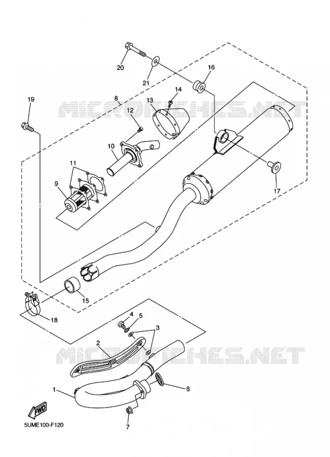 ECHAPPEMENT Yamaha MOTO 250 2010 WRF  WR250F