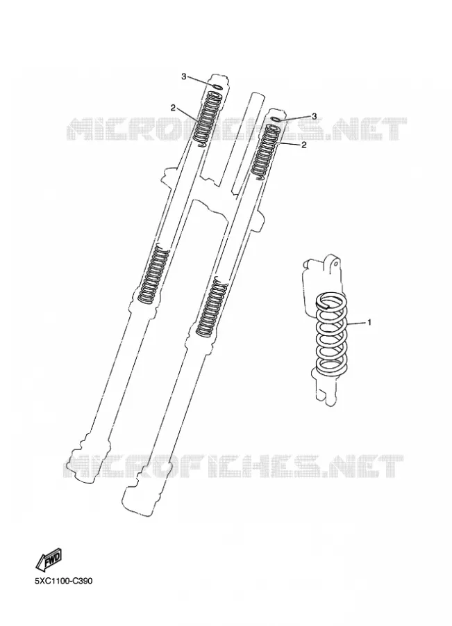 PIÈCES OPTIONNELLES Yamaha MOTO 250 2010 WRF  WR250F