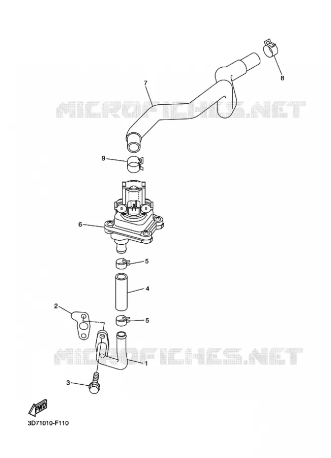 SYSTÈME D'ADMISSION D'AIR AIS Yamaha MOTO 250 2010 WRR  WR250R