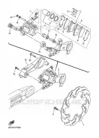 ETRIER DE FREIN ARRIERE pour Yamaha WR 250 X de 2010