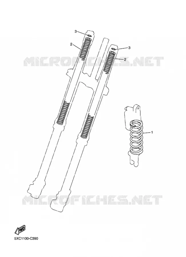PIÈCES OPTIONNELLES Yamaha MOTO 450 2010 WRF  WR450F