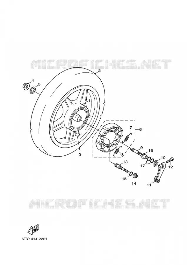 ROUE ARRIERE Yamaha SCOOTER 125 2010 FLAME X  XC125 FLAME X