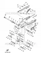 BRAS ARRIERE pour Yamaha XTX 660 de 2010