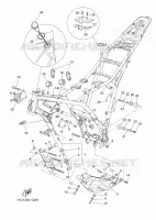 CADRE pour Yamaha TENERE 660 de 2010