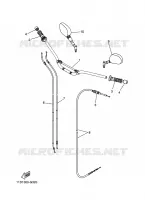 GUIDON ET CABLES pour Yamaha TENERE 660 de 2010