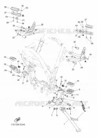 SUPPORT / REPOSE PIEDS pour Yamaha TENERE 660 de 2010