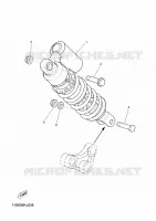 AMORTISSEUR ARRIERE pour Yamaha TENERE 660 de 2010