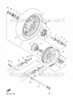 ROUE ARRIERE pour Yamaha MIDNIGHT STAR 950 de 2010
