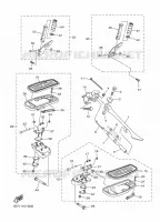 SUPPORT / REPOSE PIEDS pour Yamaha MIDNIGHT STAR 950 de 2010