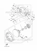 PHARE  pour Yamaha YBR 125 de 2010