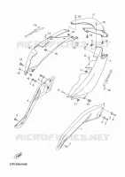 COUVERCLE LATERAL pour Yamaha YP125R de 2010