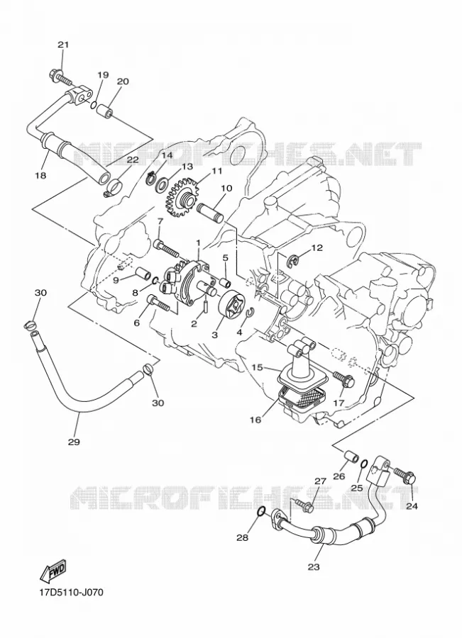 POMPE A HUILE Yamaha MOTO 250 2010 YZF  YZ250F