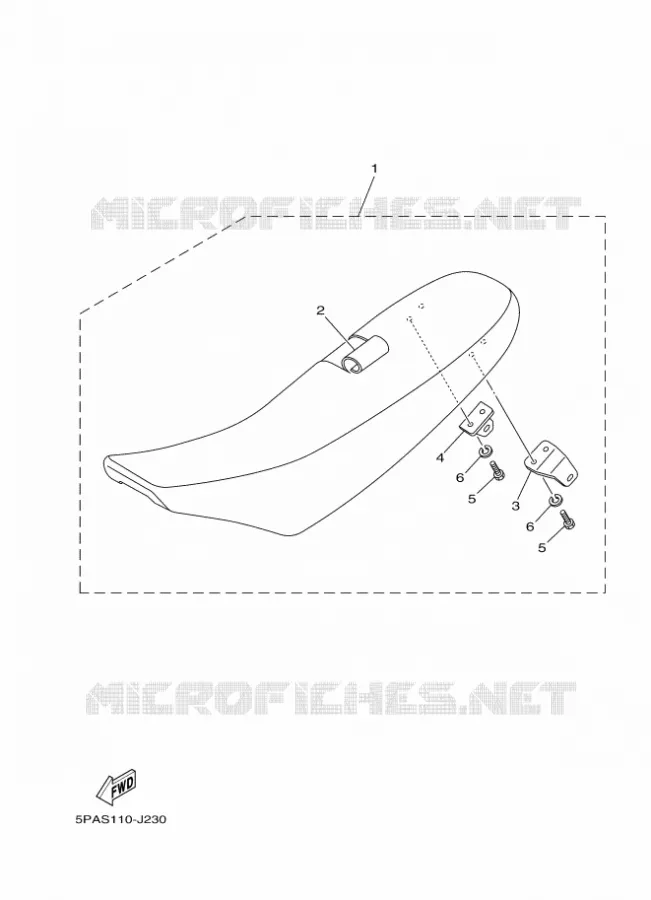 SELLE Yamaha MOTO 85 2010 YZ  YZ85