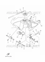 RESERVOIR A ESSENCE pour Yamaha YZ 85 BIG WHEELS de 2010
