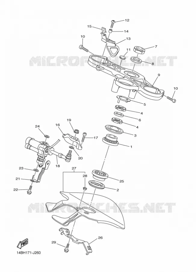 DIRECTION Yamaha MOTO 1000 2010 R1  YZF-R1