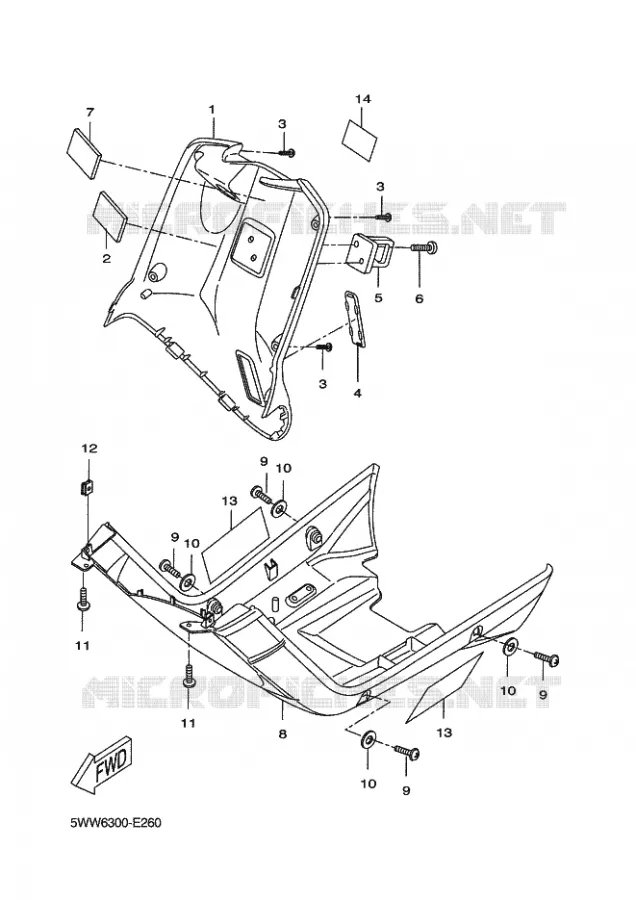 PROTEGE JAMBES Yamaha SCOOTER 50 2011 BOOSTER  CW50