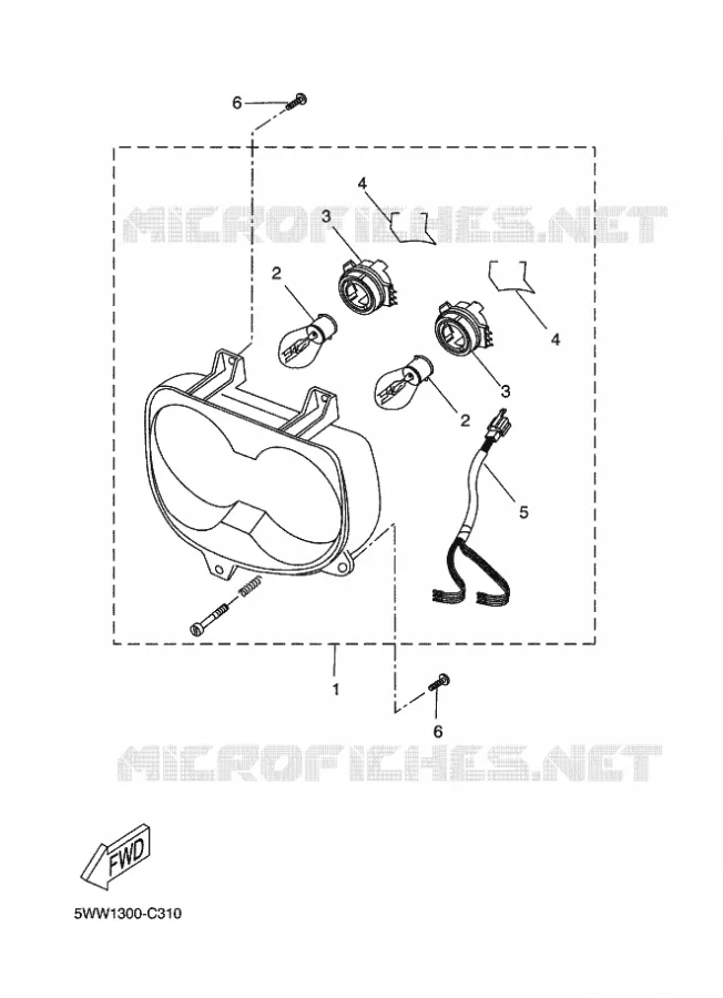 PHARE  Yamaha SCOOTER 50 2011 BOOSTER  CW50