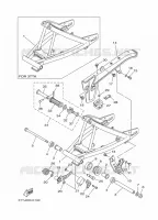 BRAS ARRIERE pour Yamaha DT125 de 2011