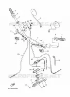GUIDON ET CABLES 2 pour Yamaha DT125 de 2011