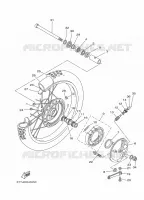 ROUE AVANT pour Yamaha DT125 de 2011