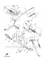 SUPPORT / REPOSE PIEDS pour Yamaha DT125 de 2011