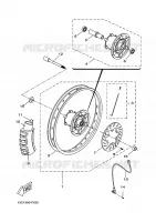 ROUE AVANT pour Yamaha DT50R X-LIMIT ENDURO de 2011