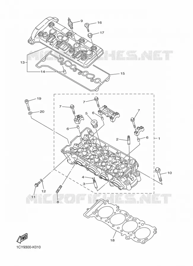 CYLINDRE Yamaha MOTO 1300 2011 FJR AS ABS  FJR1300AS