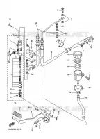 MAITRE CYLINDRE DE FREIN ARRIERE pour Yamaha FZ1NA de 2011