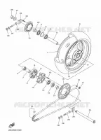 ROUE ARRIERE pour Yamaha FZ1NA de 2011