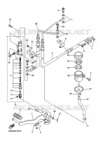 MAITRE CYLINDRE DE FREIN ARRIERE pour Yamaha FZ1SA de 2011