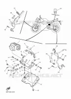 PARTIE ELECTRIQUE 3 pour Yamaha FZ8NA de 2011