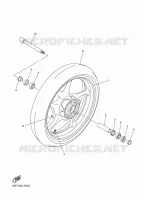 ROUE AVANT pour Yamaha FZ8S de 2011