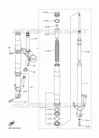 FOURCHE pour Yamaha FZ8SA de 2011
