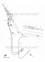 GUIDON ET CABLES pour Yamaha FZ8SA de 2011