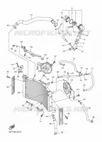 RADIATEUR / DURITES pour Yamaha FZ8SA de 2011