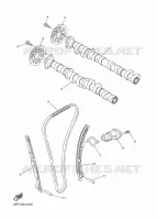 ARBRE A CAMES / CHAINE DE DISTRIBUTION pour Yamaha FZ8SA de 2011