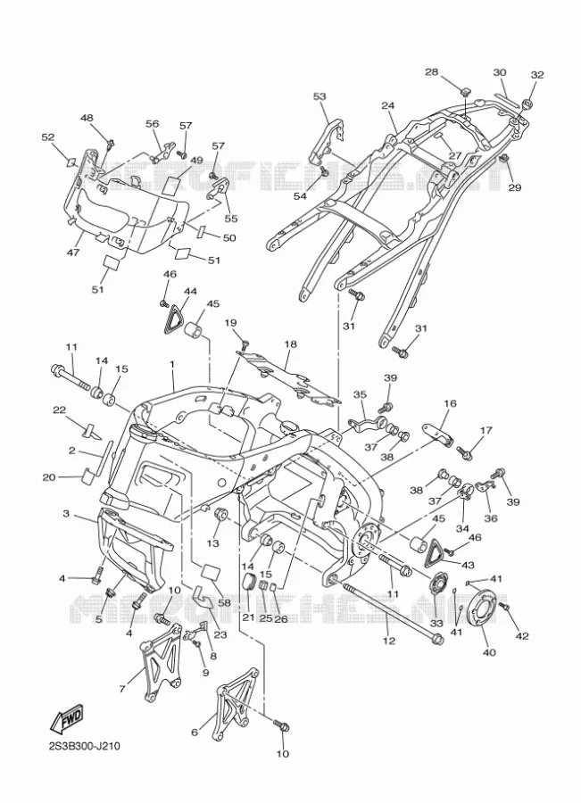 CADRE Yamaha MOTO 1700 2011 VMAX  VMX17