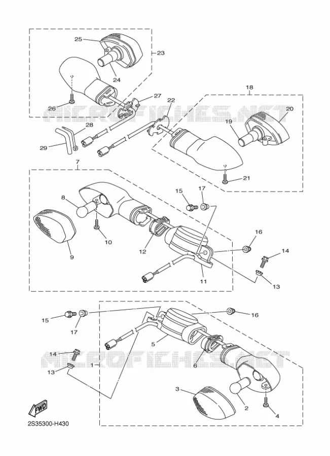 CLIGNOTANT Yamaha MOTO 1700 2011 VMAX  VMX17
