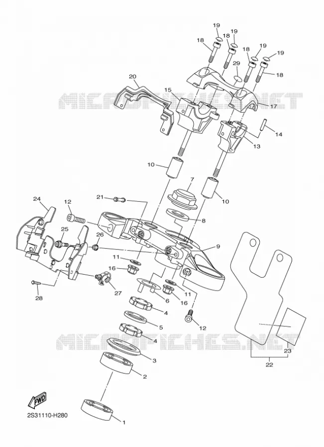 DIRECTION Yamaha MOTO 1700 2011 VMAX  VMX17