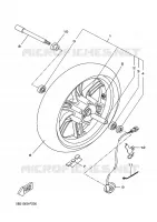 ROUE AVANT pour Yamaha VP125 de 2011