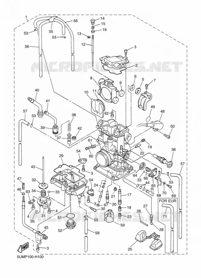 CARBURATEUR Yamaha MOTO 250 2011 WRF  WR250F