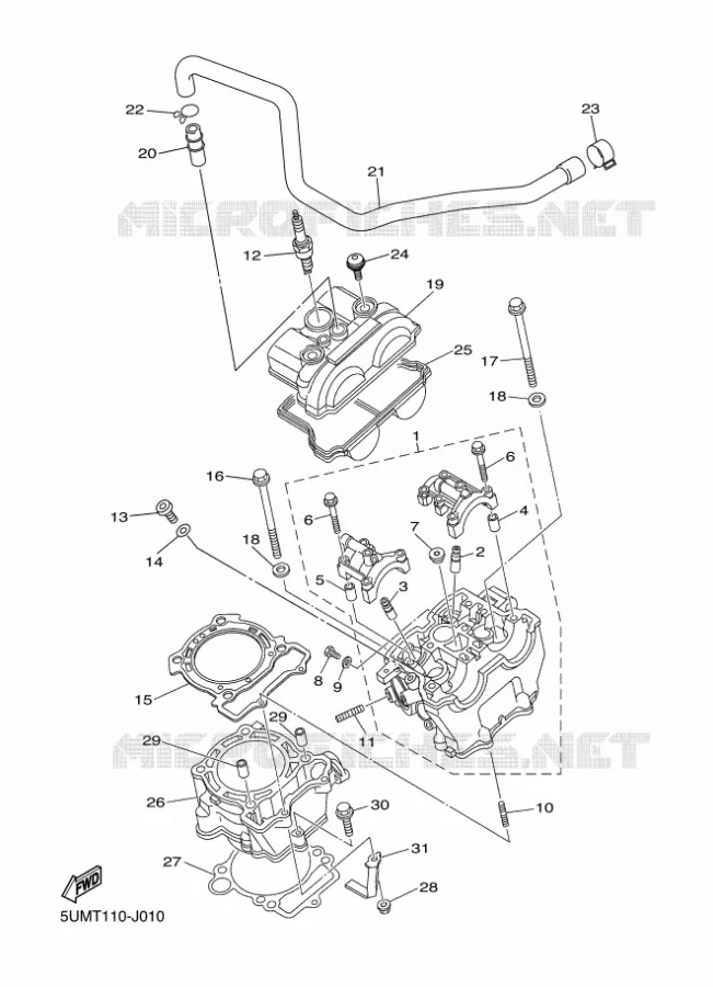 CYLINDRE Yamaha MOTO 250 2011 WRF  WR250F