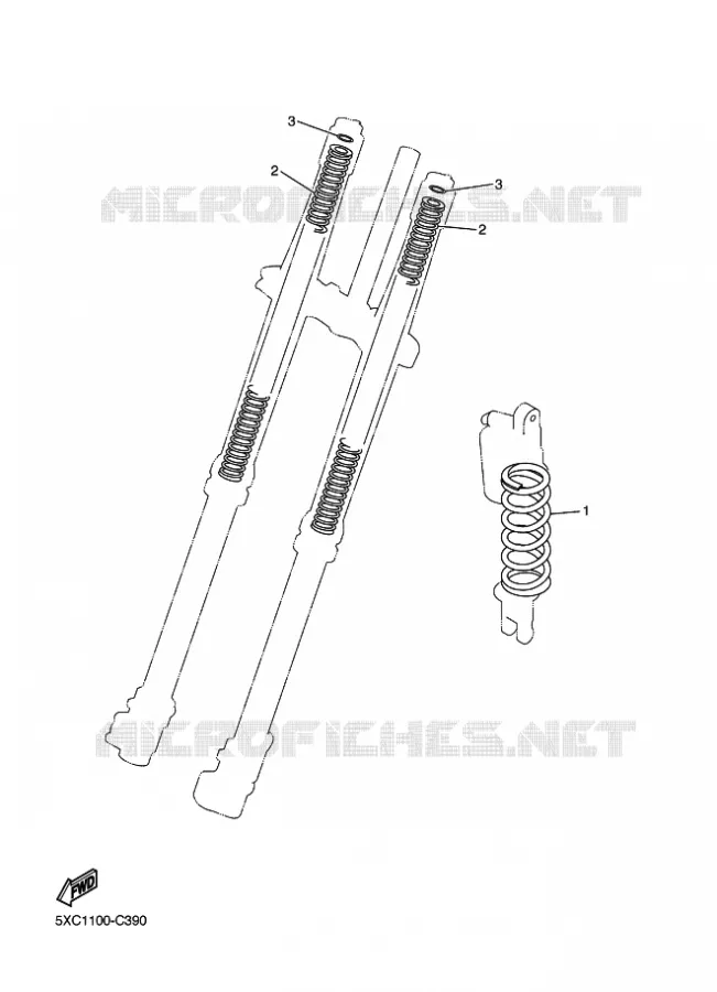 PIÈCES OPTIONNELLES Yamaha MOTO 250 2011 WRF  WR250F