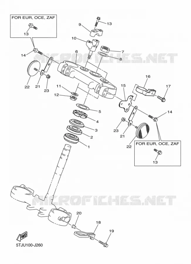 DIRECTION Yamaha MOTO 450 2011 WRF  WR450F