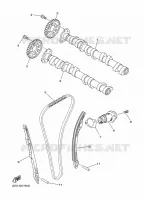 ARBRE A CAMES / CHAINE DE DISTRIBUTION pour Yamaha XJ6N de 2011