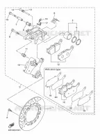 ETRIER DE FREIN ARRIERE pour Yamaha DIVERSION 600 ABS de 2011