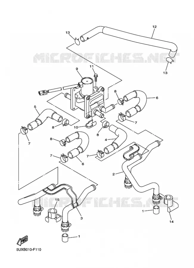 SYSTÈME D'ADMISSION D'AIR AIS Yamaha MOTO 1300 2011 XJR  XJR1300