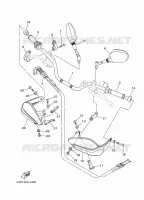 GUIDON ET CABLES pour Yamaha XT1200Z de 2011