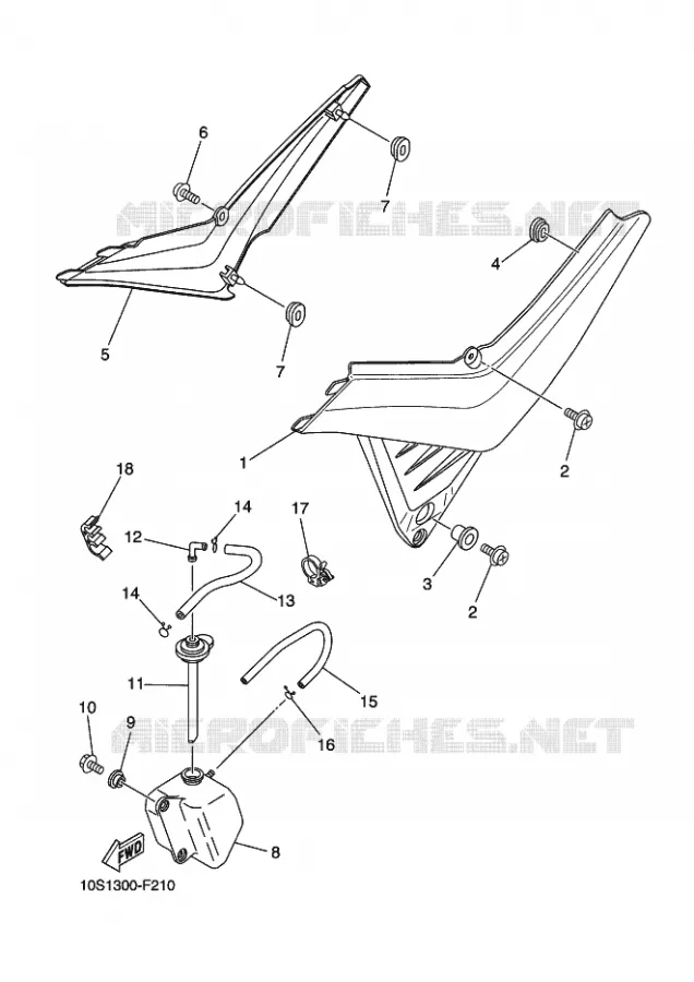COUVERCLE LATERAL Yamaha MOTO 660 2011 XTX  XT660X