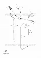 GUIDON ET CABLES pour Yamaha XT660ZA de 2011